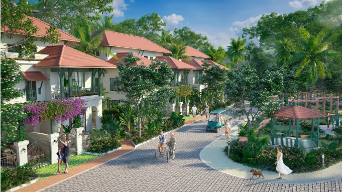 Không gian dự án biệt thự Sun Tropical Village Phú Quốc đẹp ngỡ ngàng