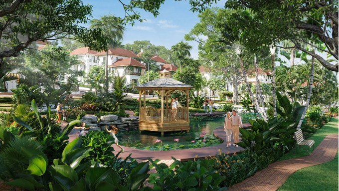 Không gian dự án biệt thự Sun Tropical Village Phú Quốc đẹp ngỡ ngàng