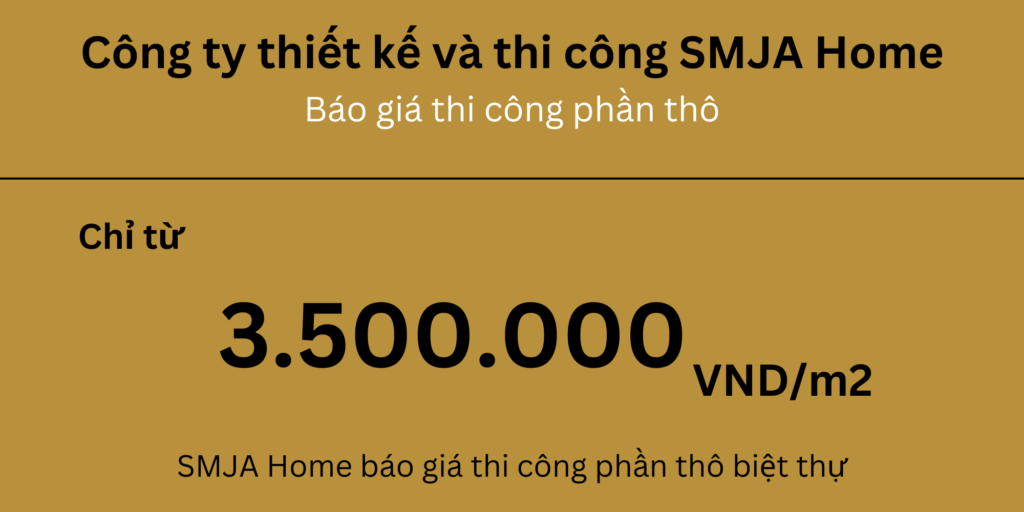  Giá xây biệt thự trọn gói tiết kiệm tối đa chi phí.